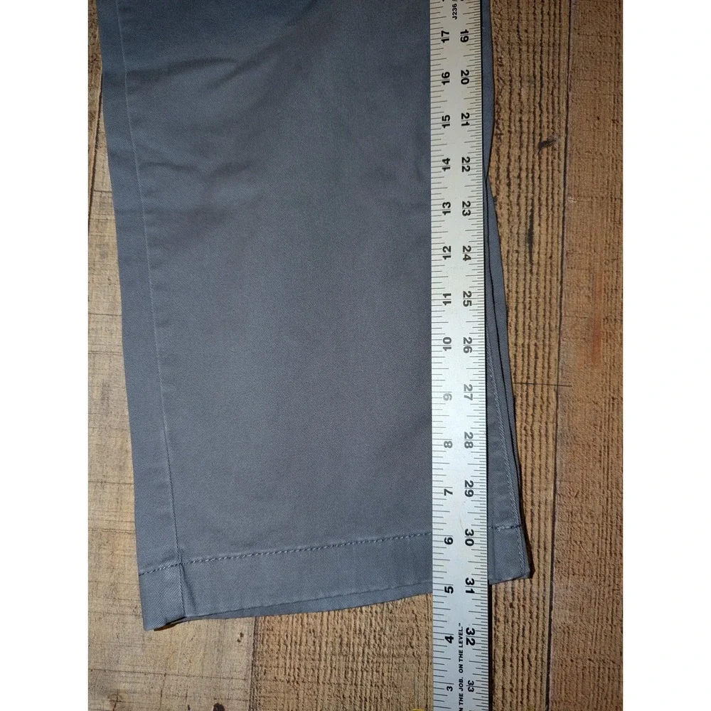 Goodfellow and‎ Co. Chino Pants Men 34x31 Grey Very Good Flat Front Straight Leg